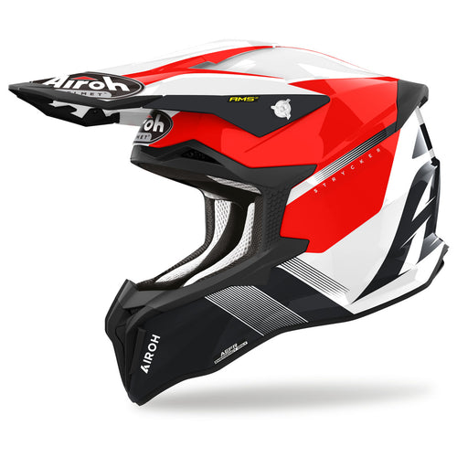 Airoh Strycker Blazer Motorcycle Helmet - Red Gloss [22.06]