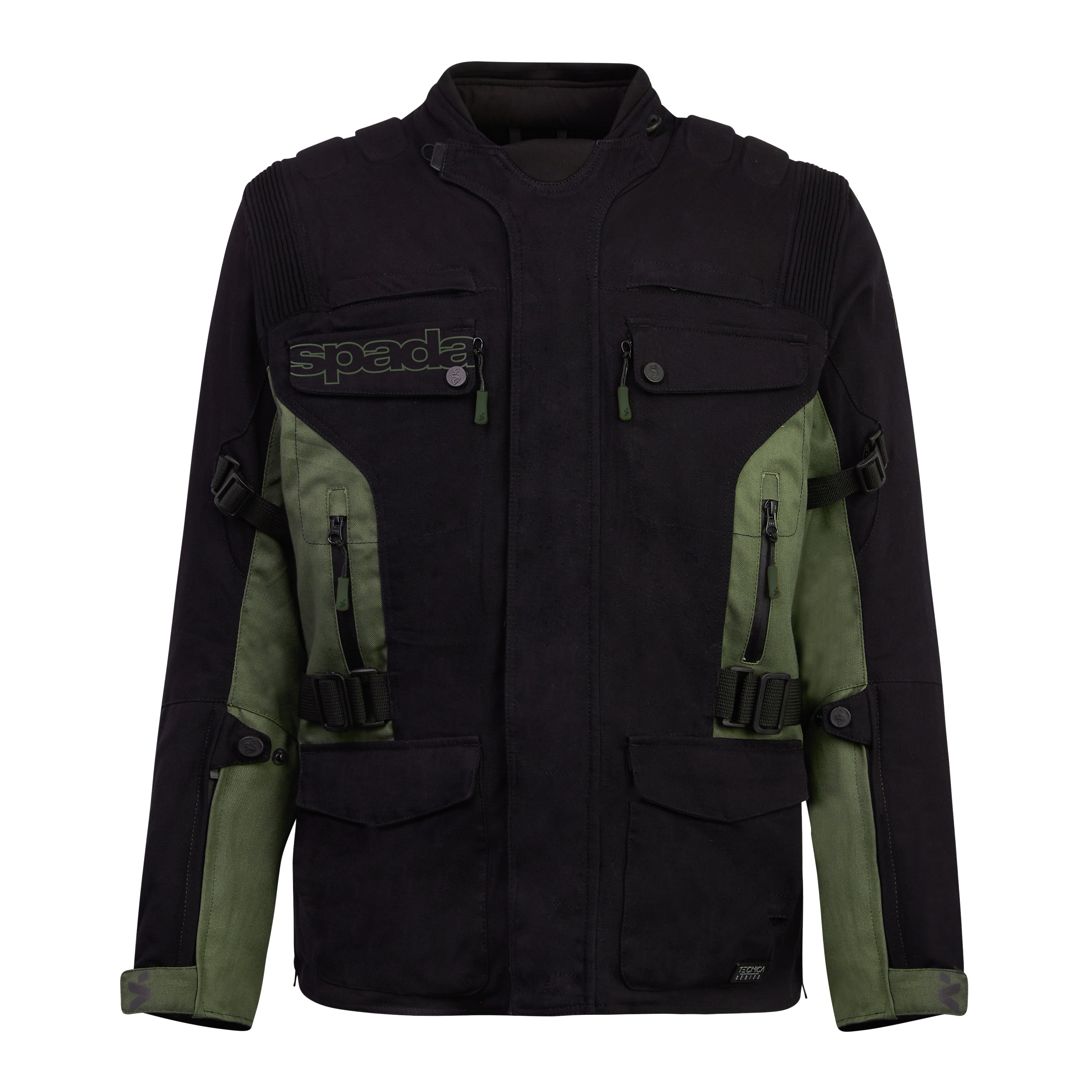 Spada Ascent V3 CE WP Motorcycle Jacket Black/Green