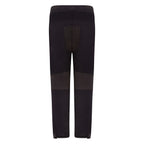 back of black and brown men's motorcycle waterproof trousers