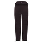 back of black waterproof trousers for men with spada branding