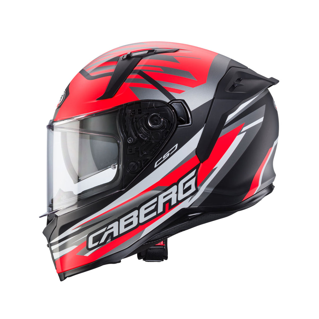 Caberg Avalon X Kira Matt Black/Grey/Red Full Face Motorcycle Helmet Helmet