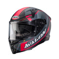 Caberg Avalon X Optic full face motorcycle helmet in matt black grey and red graphic
