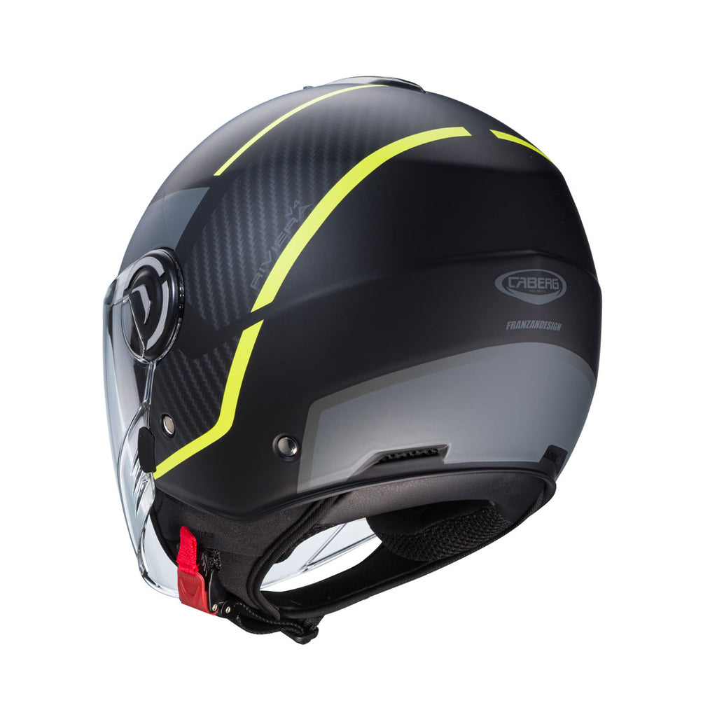 Caberg Riviera V4X Geo Matt Black/Yellow/Anthracite Helmet