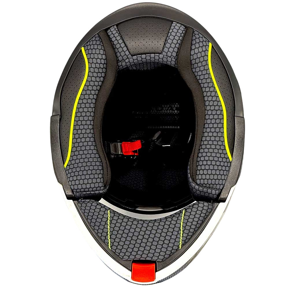 Spada Orion 2 Element Motorcycle Helmet White/Grey/Red