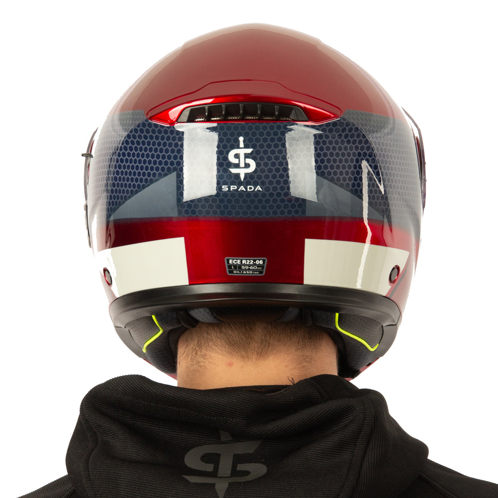 Spada Orion 2 Allure Motorcycle Helmet Red/Blue