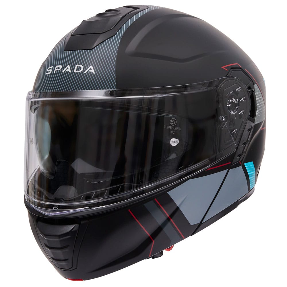 Spada Orion 2 Element Motorcycle Helmet Black/Grey/Red/Blue