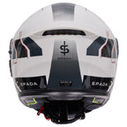 Spada Orion 2 Element Motorcycle Helmet White/Grey/Red