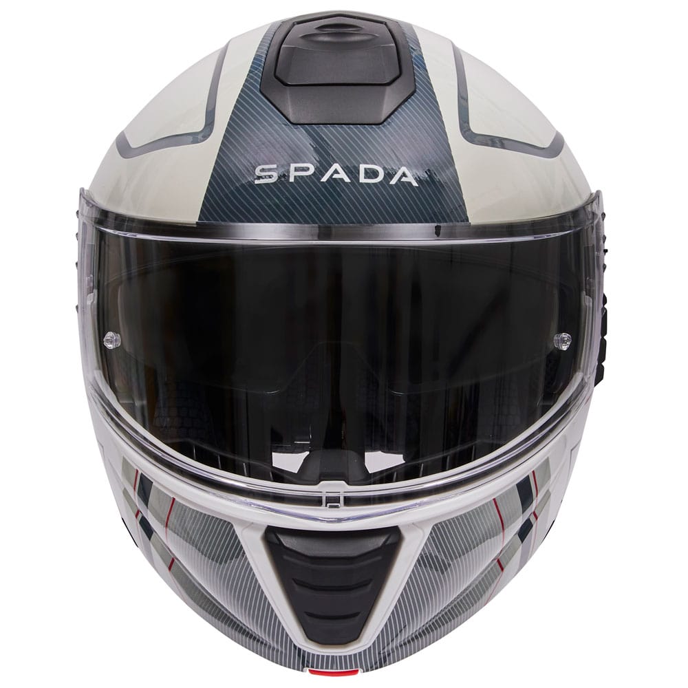 Spada Orion 2 Element Motorcycle Helmet White/Grey/Red