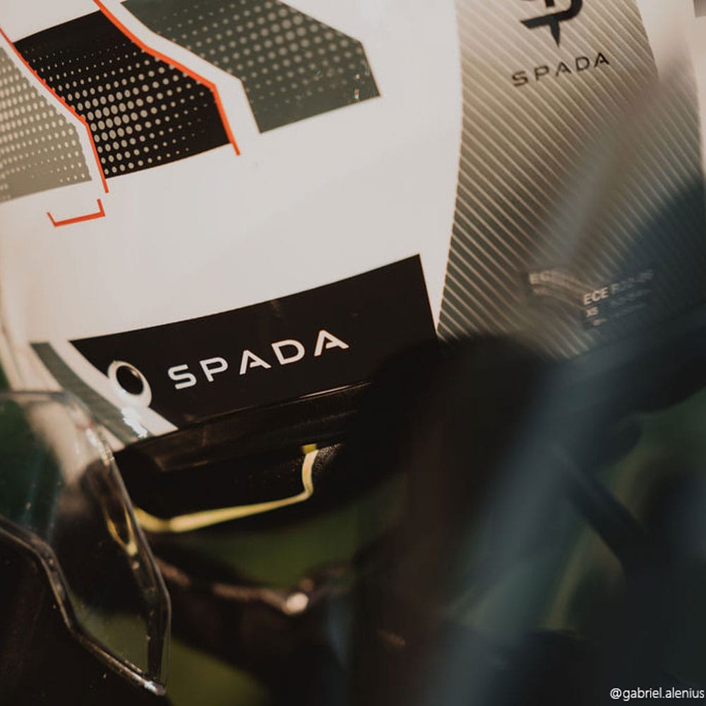 Spada Orion 2 Element Motorcycle Helmet White/Grey/Red