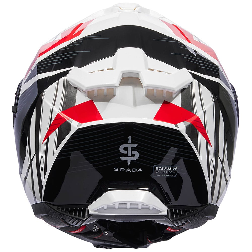 Spada SP18 Strike White/Black/Red Helmet
