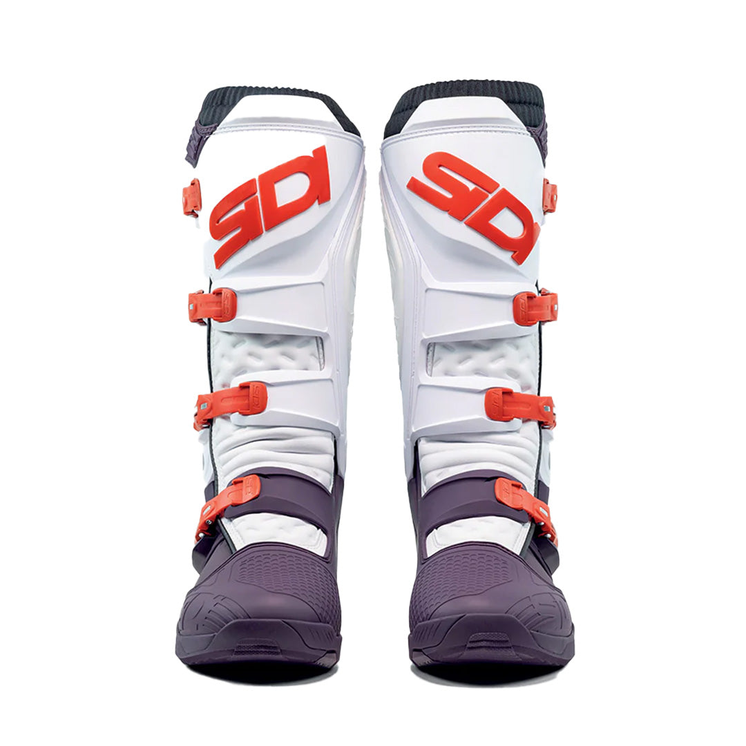 Sidi X-Power SC White & Wine Motorcycle Boots